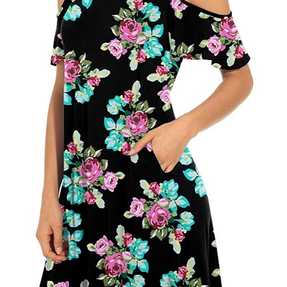 Dresses & Skirts - Cold Shoulder Tunic Top T-Shirt Dress